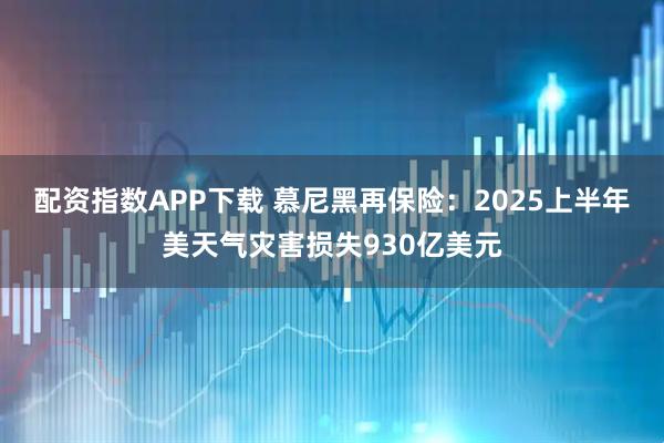 配资指数APP下载 慕尼黑再保险：2025上半年美天气灾害损失930亿美元